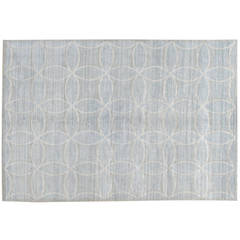 Hand-Knotted Stark Rug