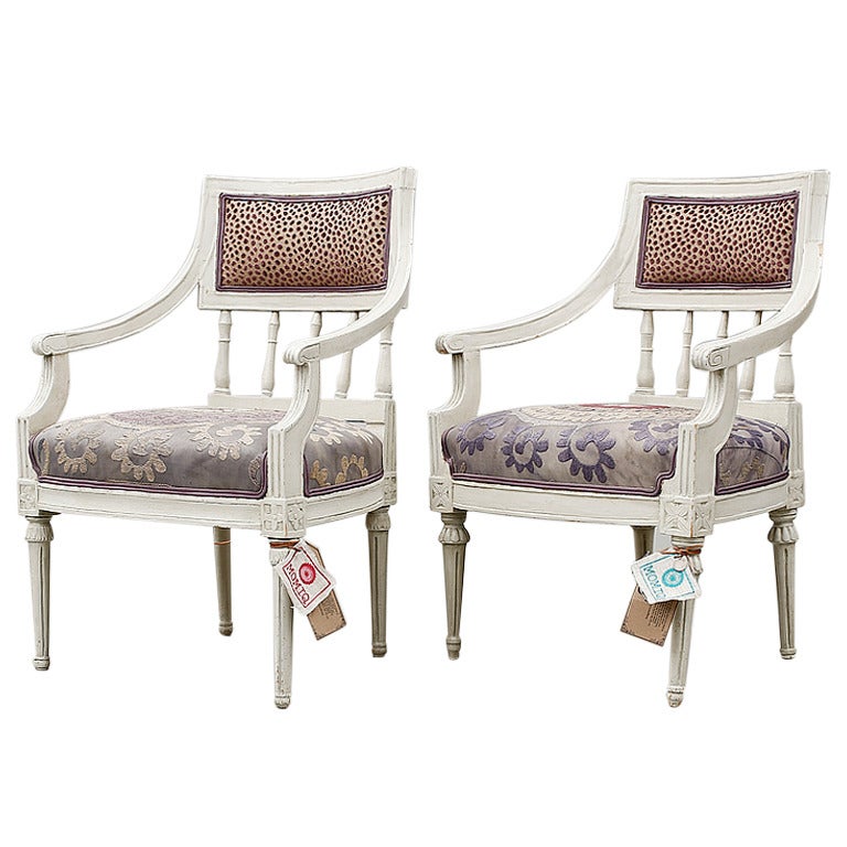 Gustavian Swedish Chairs, circa 1775-1810 For Sale