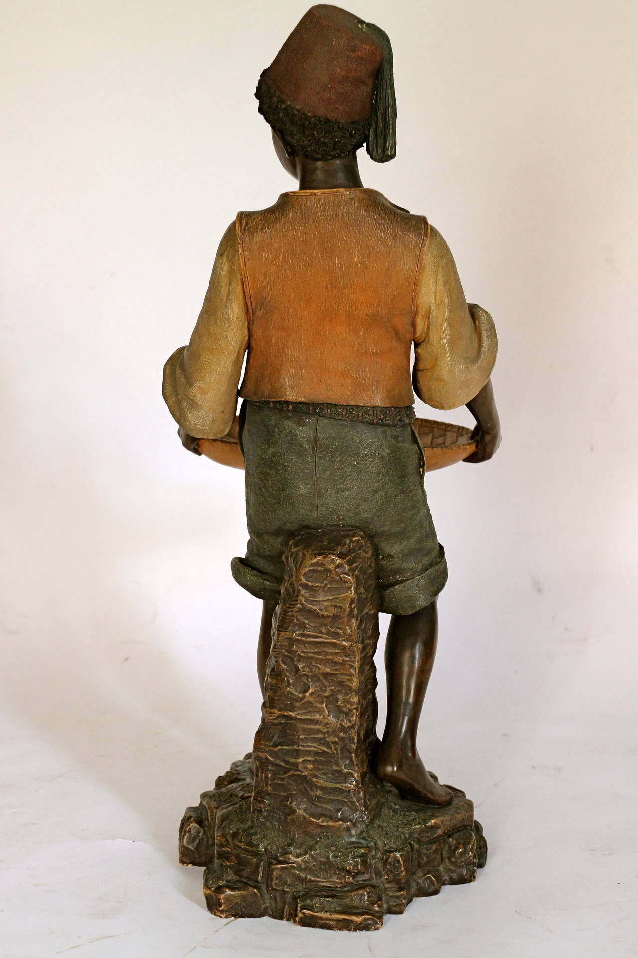 Austrian Terracotta Figure by Bernhardt Bloch For Sale