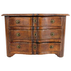 Miniature Chest of Drawers in Walnut , French Louis XIV Style, Late-17th Century