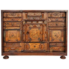 Early-17th Century Baroque Cabinet from Augsburg, Germany