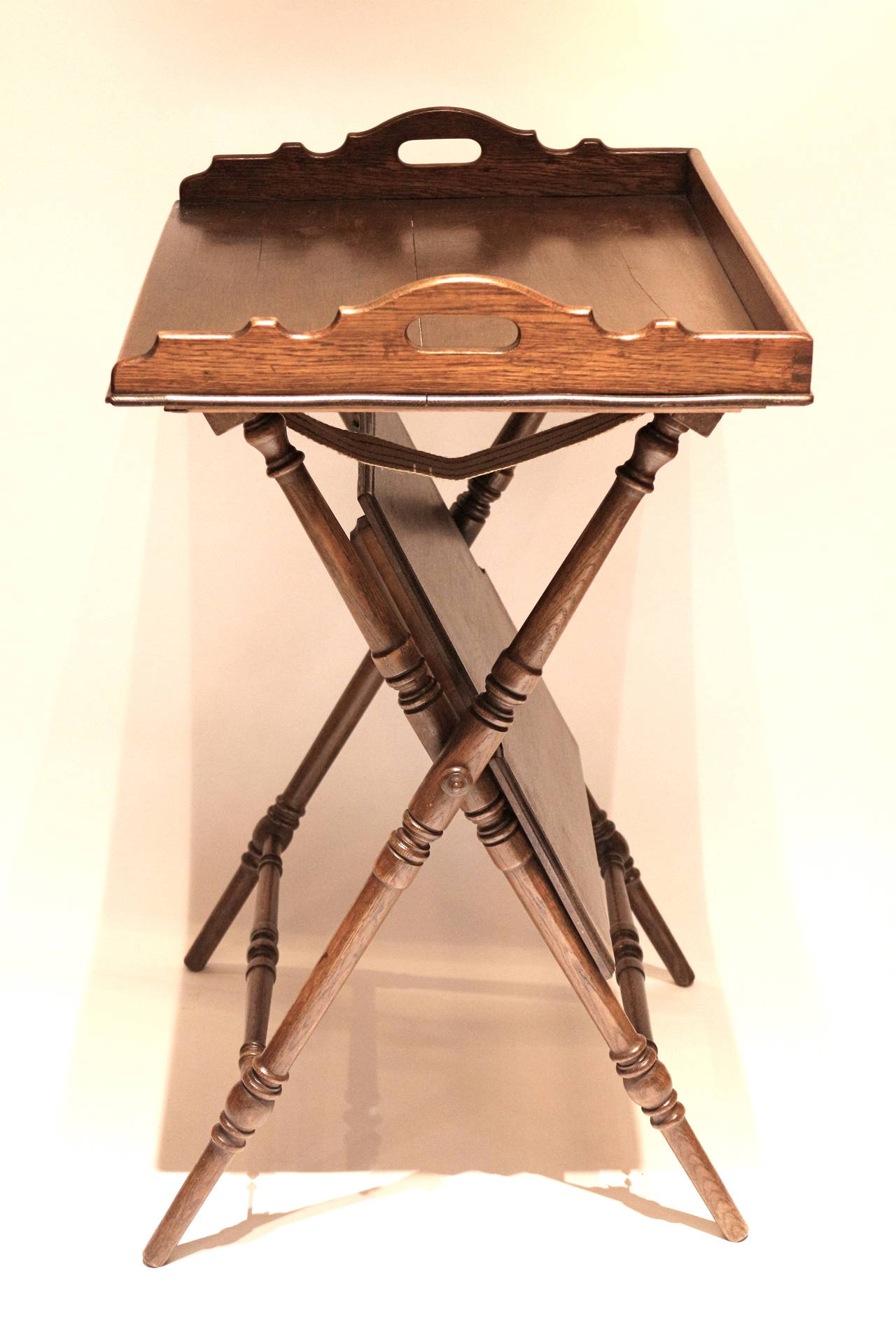 De Stijl 19th Century French Butler's Tray in Oak For Sale