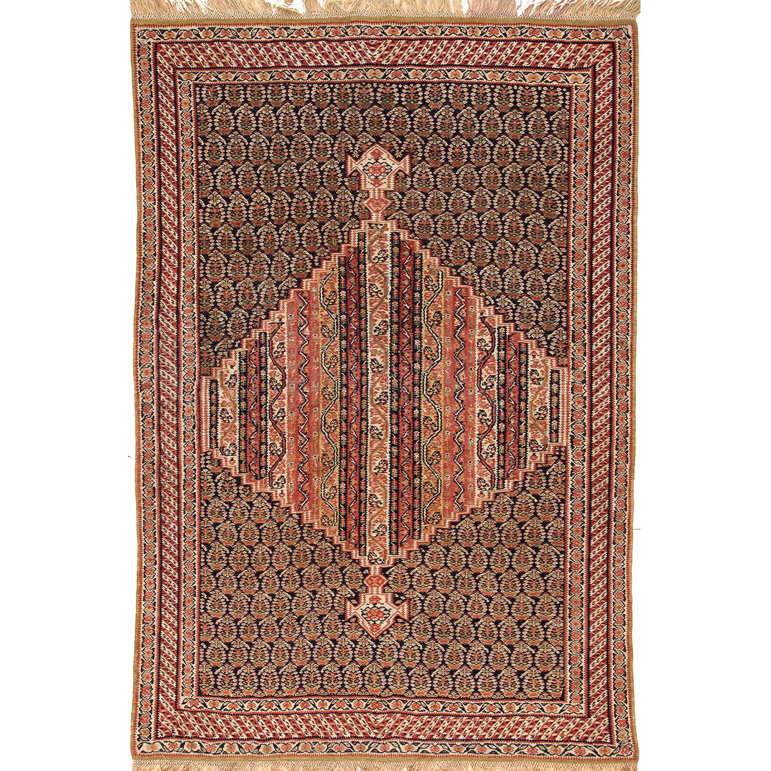 Antique Persian Senneh Kilim For Sale