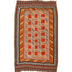 Antique Persian Qashqa’i Kilim, Wool