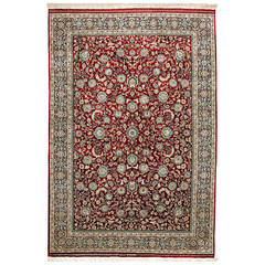 Pure Silk Turkish Carpet, Signed