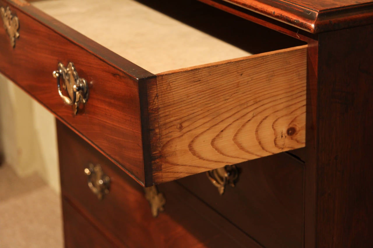George II Mahogany Chest of Drawers, circa 1790 In Good Condition In Wiltshire, GB