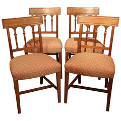 Elegant Set of Four Regency Dining Chairs