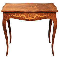 Rosewood and Marquetry Table Attributed to Edward Holmes Baldock