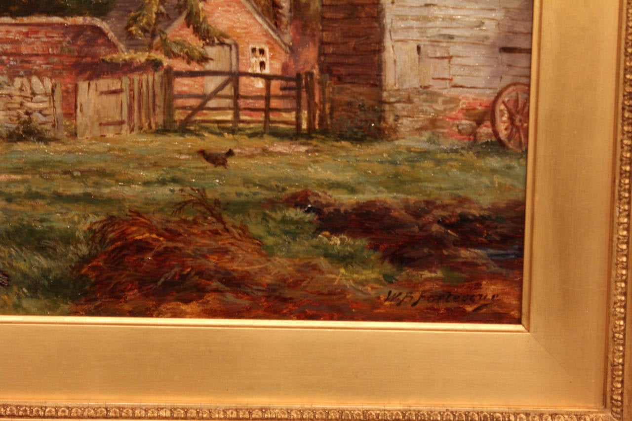 Oil Painting by William Banks Fortescue In Good Condition In Wiltshire, GB