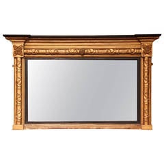 Antique Early 19th Century Regency Period Overmantle Mirror, circa 1820
