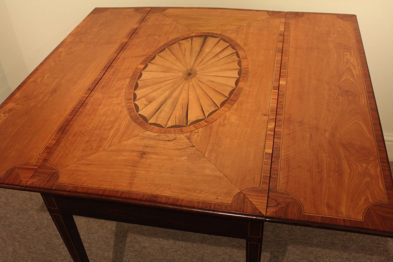18th Century Satinwood Inlaid Pembroke Table 1
