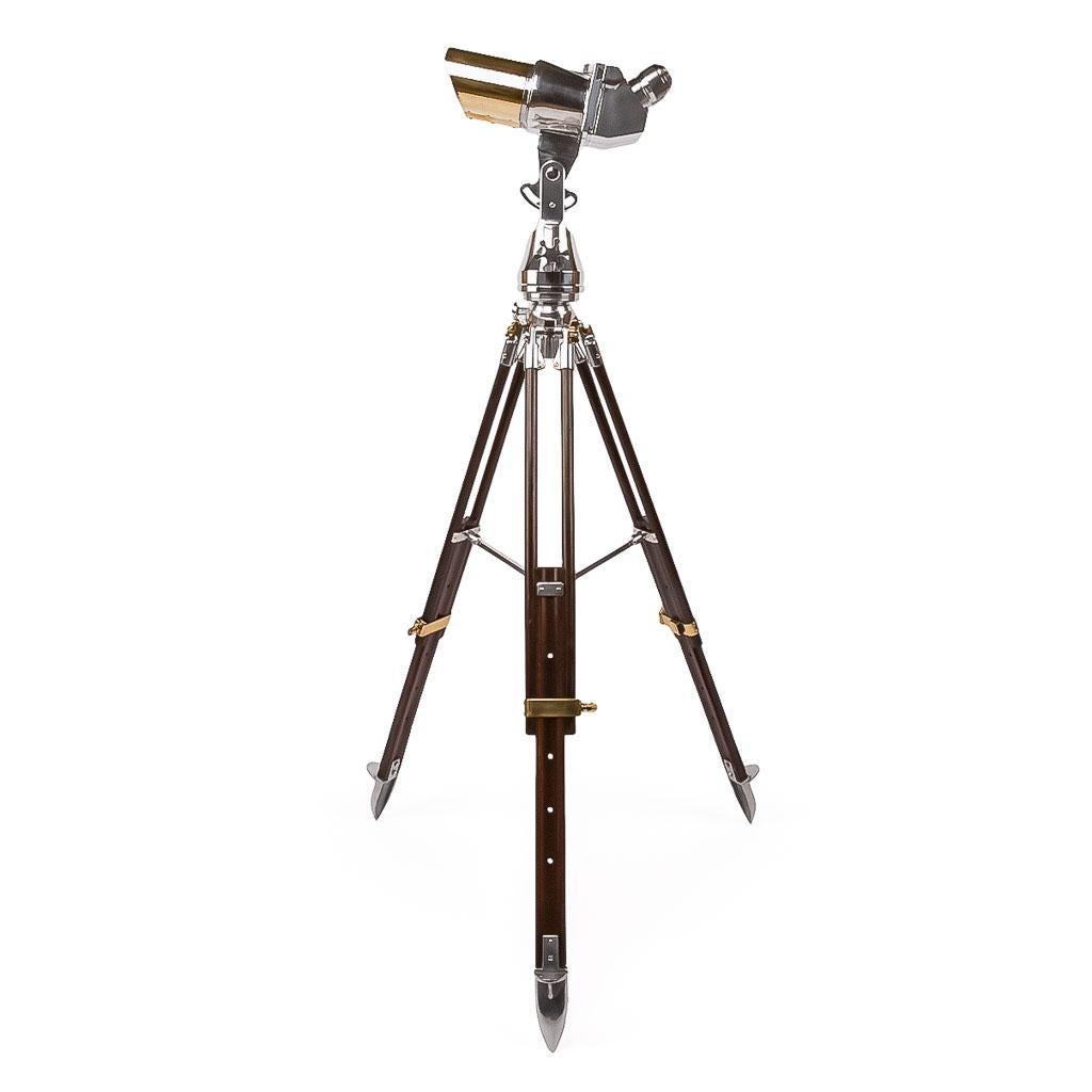 Stunning 20th Century WWII German Shneider Flak Binoculars on Telescopic Stand
