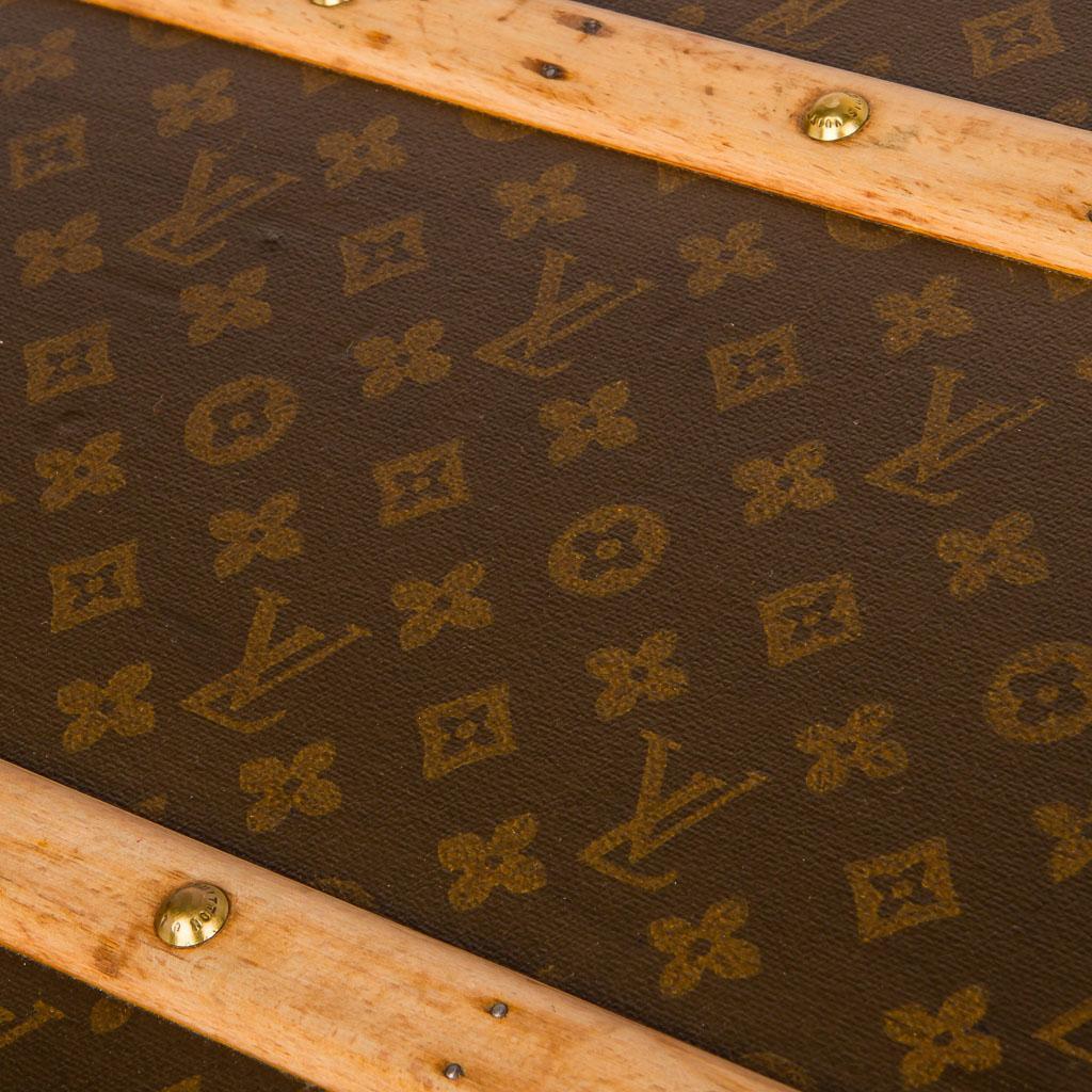 Antique Early 20th Century Louis Vuitton Monogram Haute Courier or Steamer Trunk 3