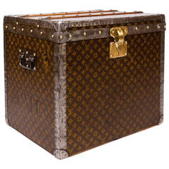 Antique 20th Century Louis Vuitton Monogram Cube Trunk, circa 1910