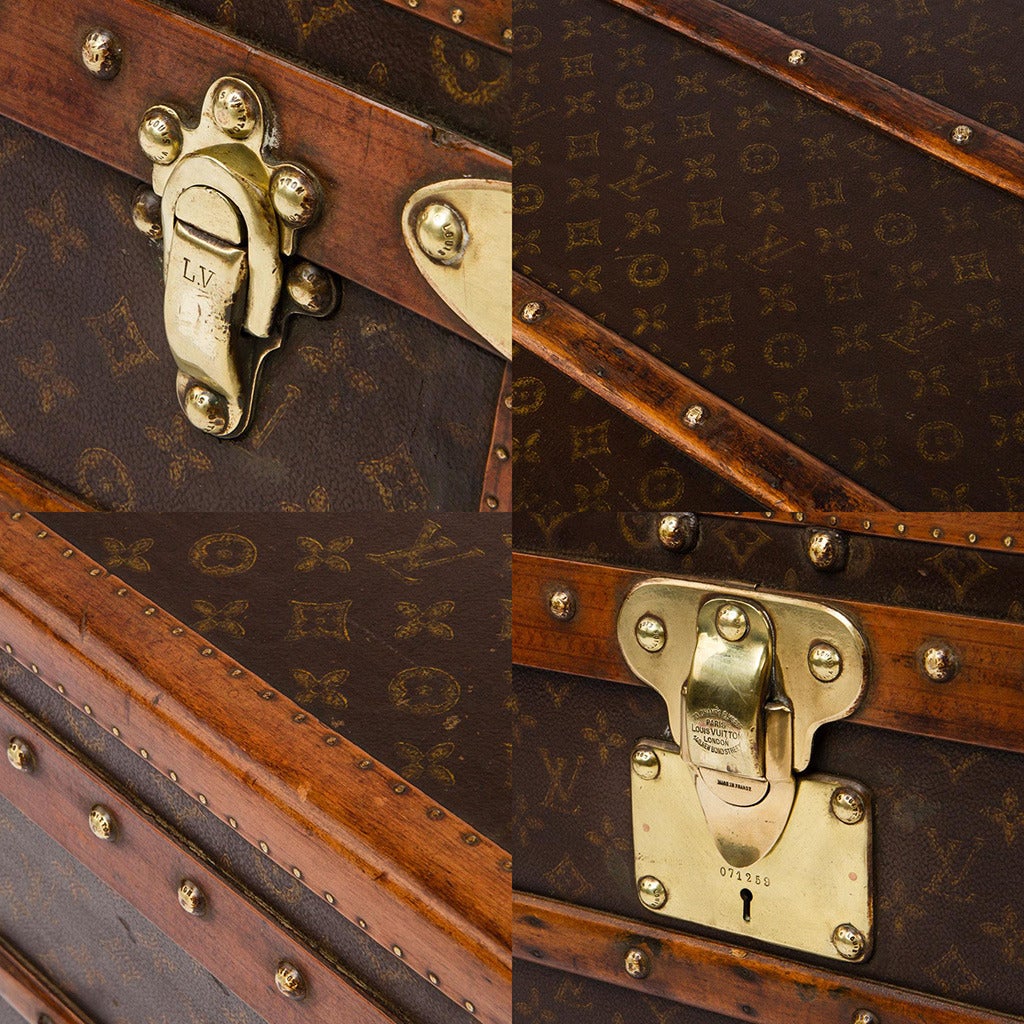 Antique 20th Century Louis Vuitton Monogram Canvas Cabin Trunk, circa 1930 1