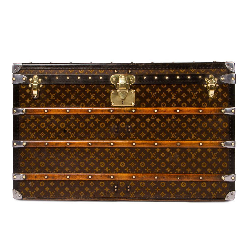 20th Century Louis Vuitton Monogram "Haute Courier" Steamer Trunk, circa 1900