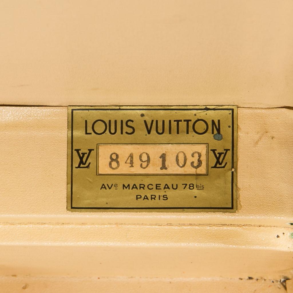 Mid-20th Century Louis Vuitton Monogram Canvas Alzer 60 Suitcase, circa 1960 In Good Condition In Royal Tunbridge Wells, Kent