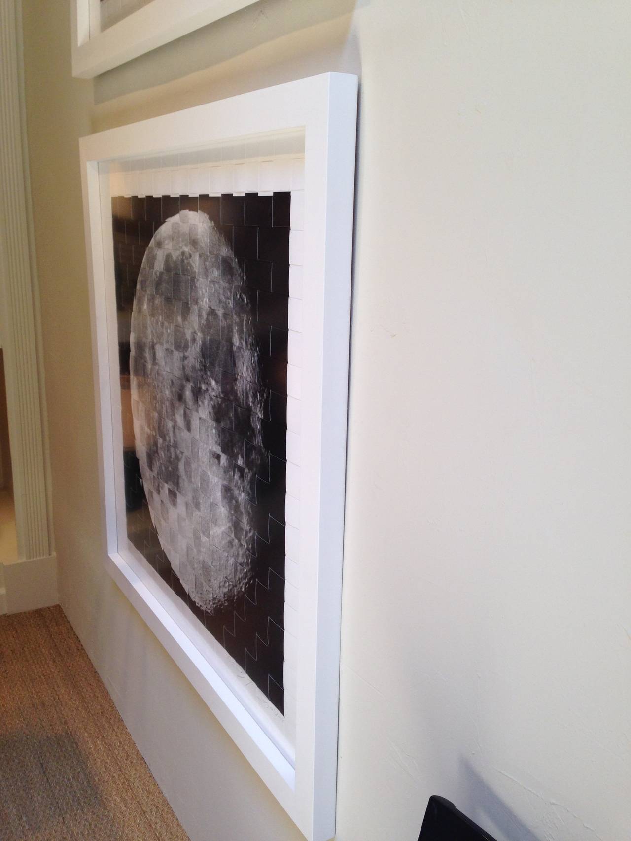 Sphere Moon Woven Photograph by Jock McDonald In Excellent Condition For Sale In Los Angeles, CA