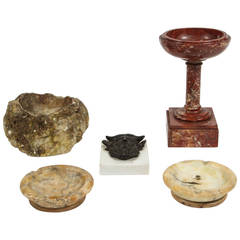 Collection of Five Grand Tour Style Stone Accents