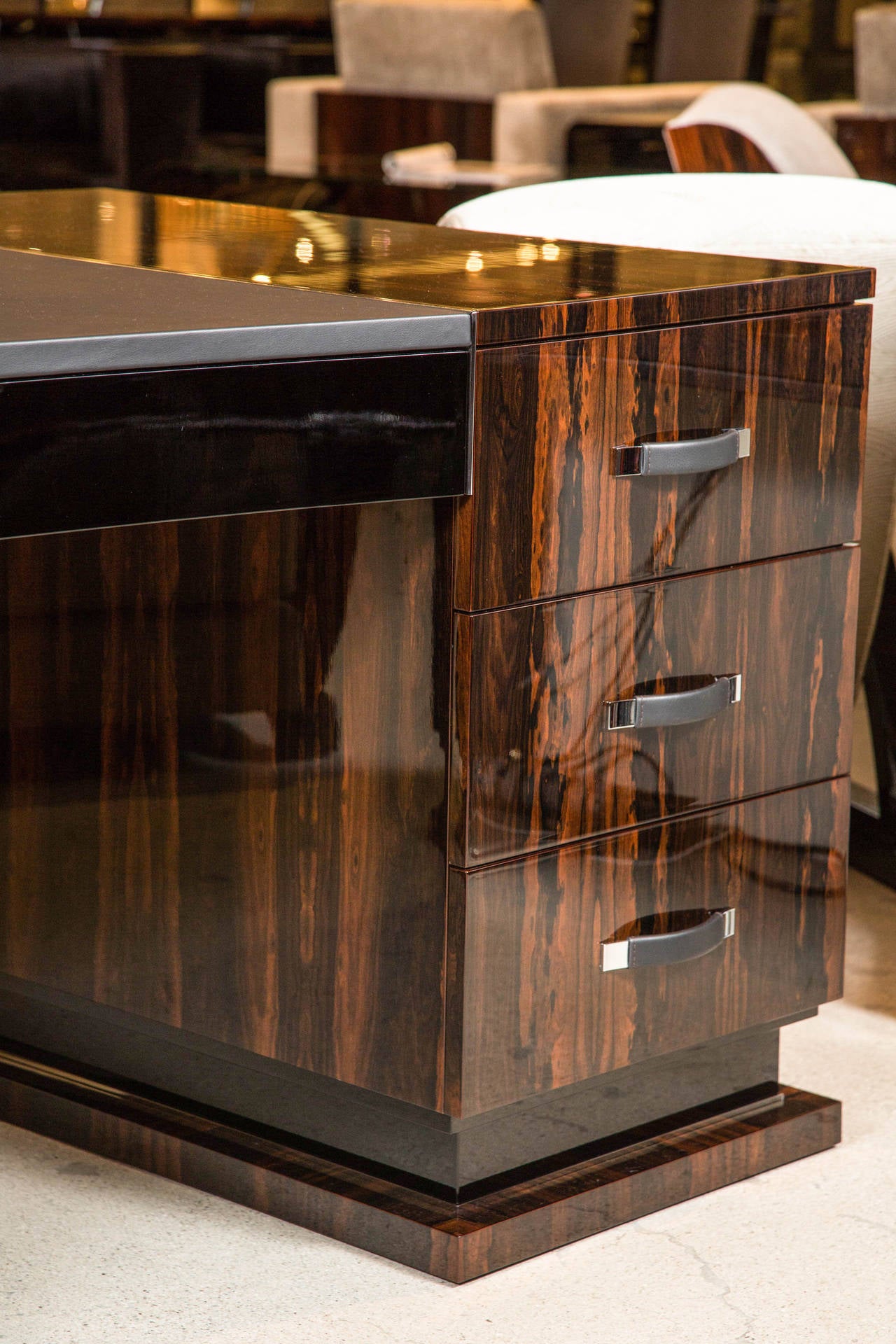 art deco executive desk