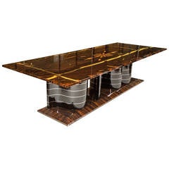 Contemporary Art Deco Style Dining Table