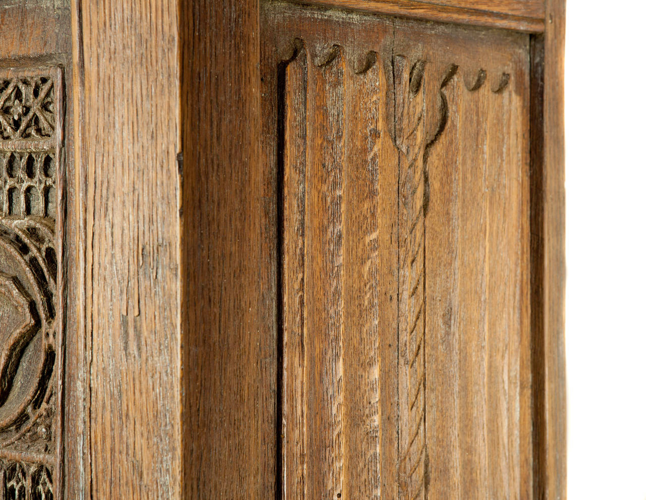 Gothic 16th Century Linen Fold Cabinet