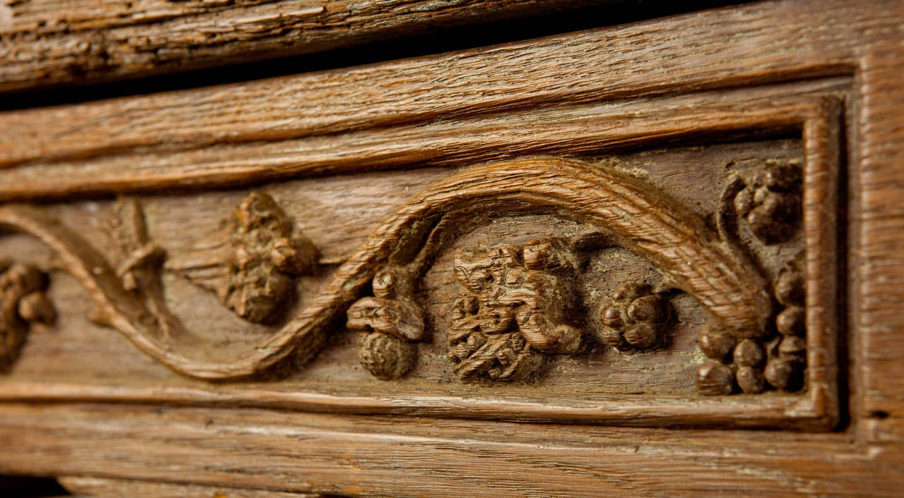 English 16th Century Linen Fold Cabinet