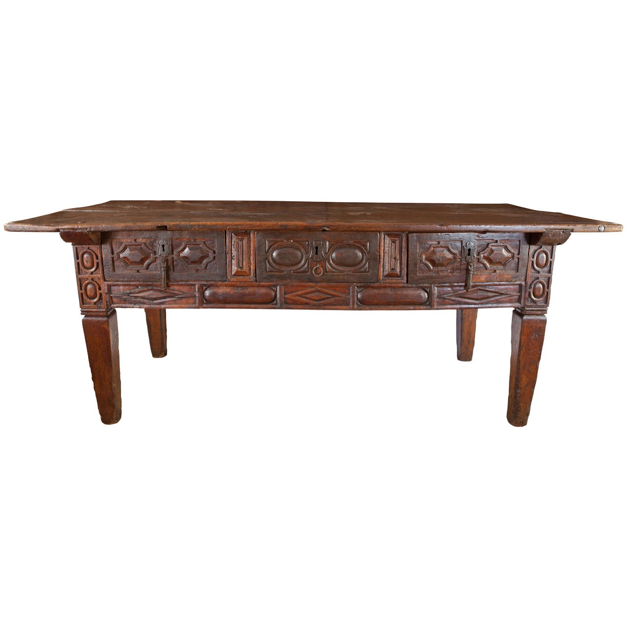 17th Century Spanish Library Table For Sale
