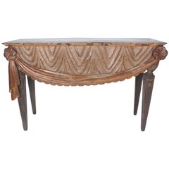 Carved Italian Wood Console
