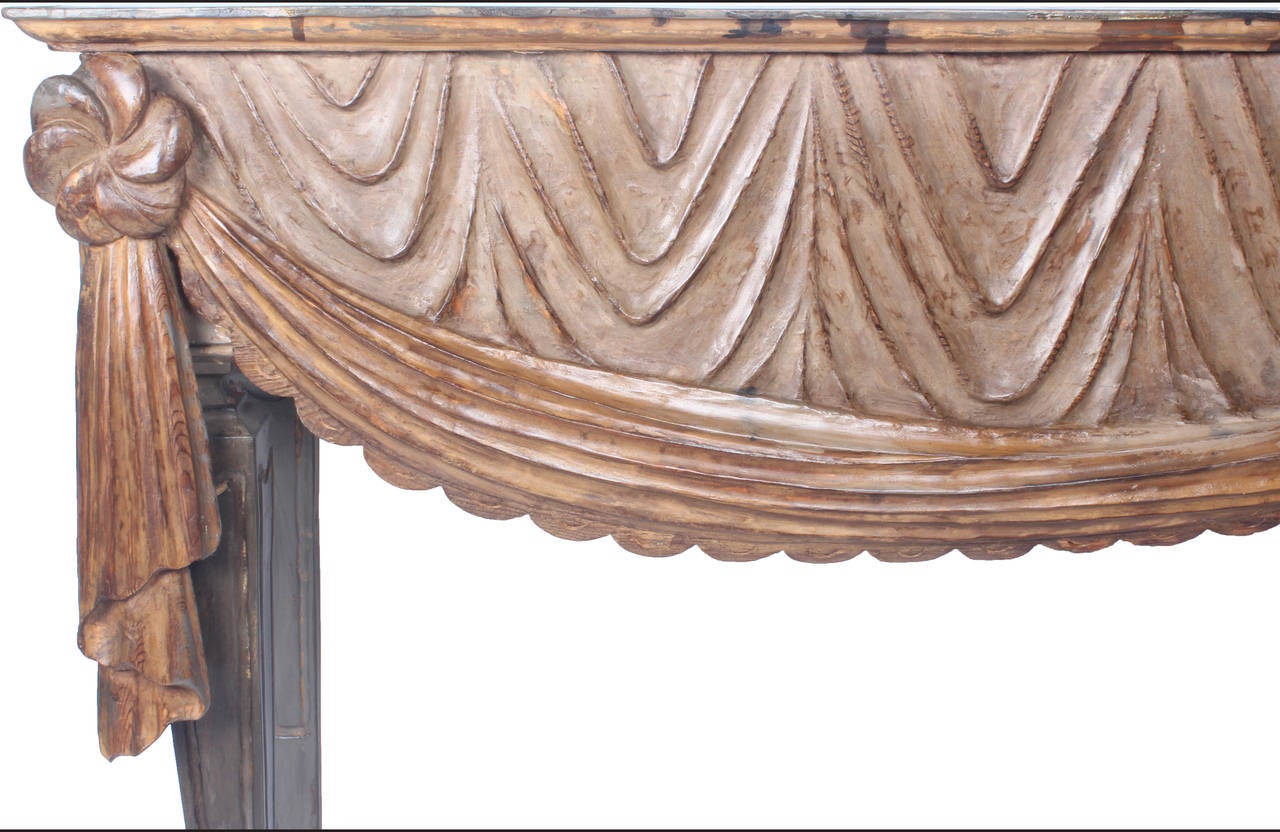 Carved Italian Wood Console
