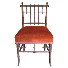 Late 19th Century Aesthetic "Bamboo" Turned Side Chair