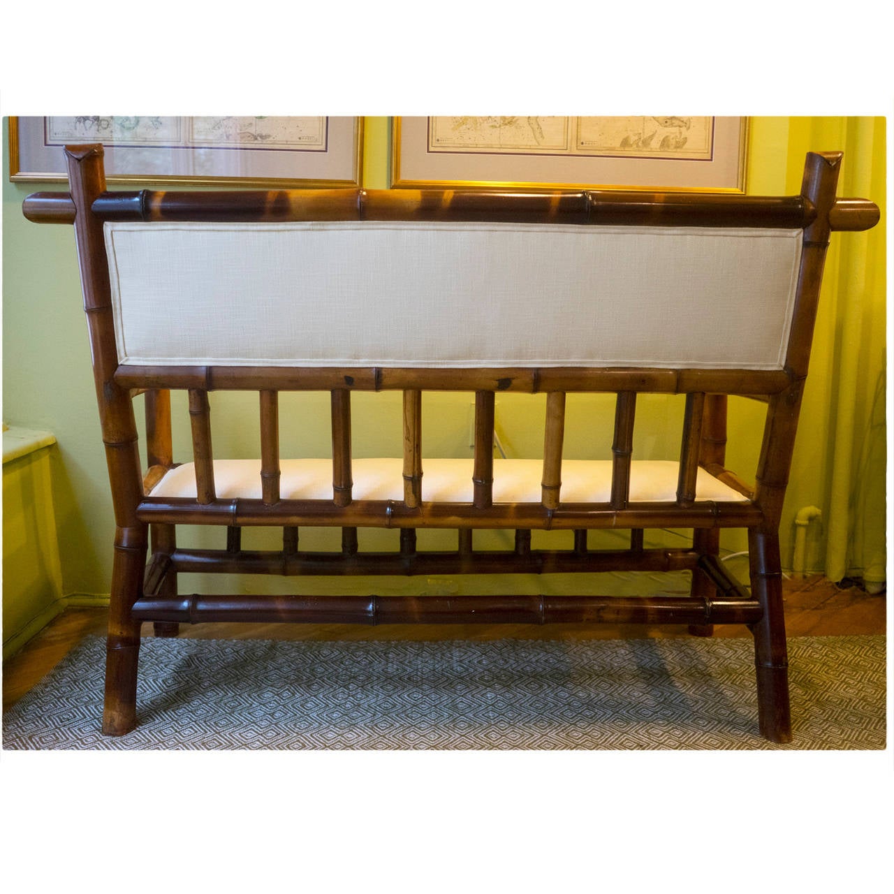 Pair of 19th Century Bamboo Benches In Excellent Condition For Sale In New York, NY