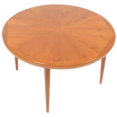 Starburst Round Coffee Table in Teak by Spottrup Møbelfabrik