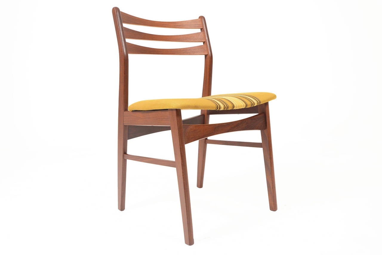 Set of Six Danish Modern Findahls Ladderback Dining Chairs in Teak 2