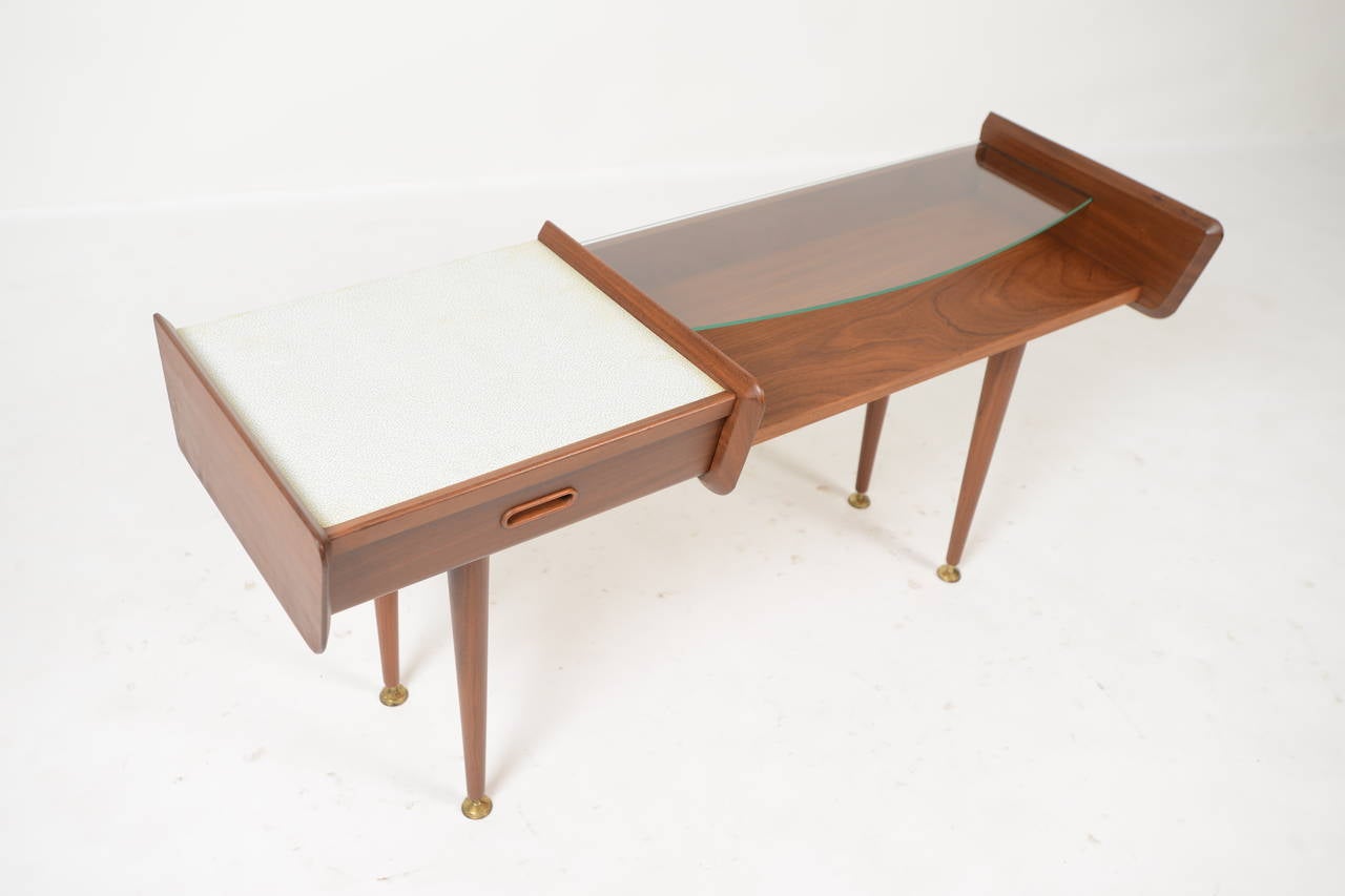Belgian Mid Century Entryway Chest in Teak 5