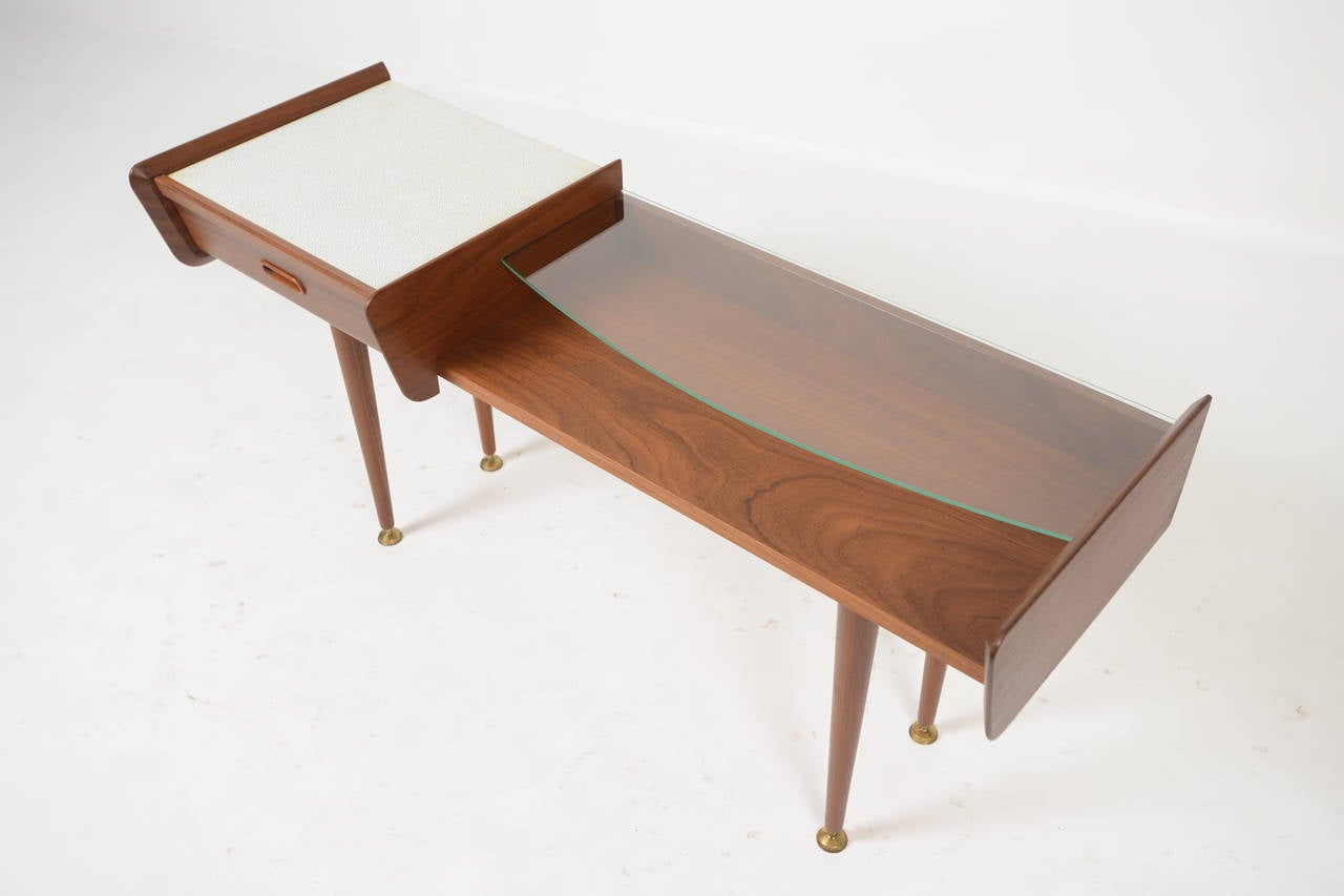 Belgian Mid Century Entryway Chest in Teak 2