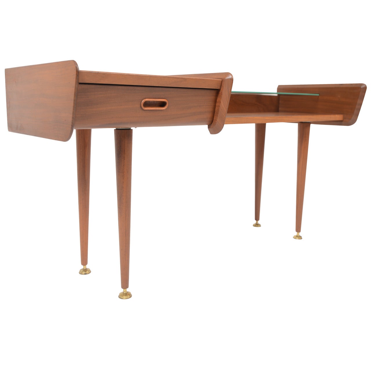 Belgian Mid Century Entryway Chest in Teak