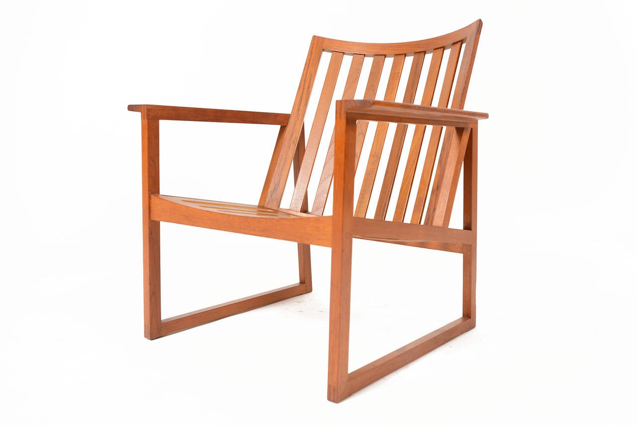 20th Century Pair of Børge Mogensen Teak Lounge Chairs