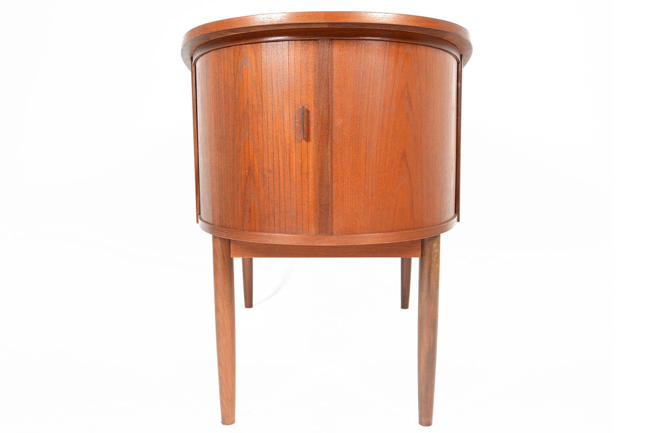 Danish Modern Atomic Teak Biomorphic Desk 3