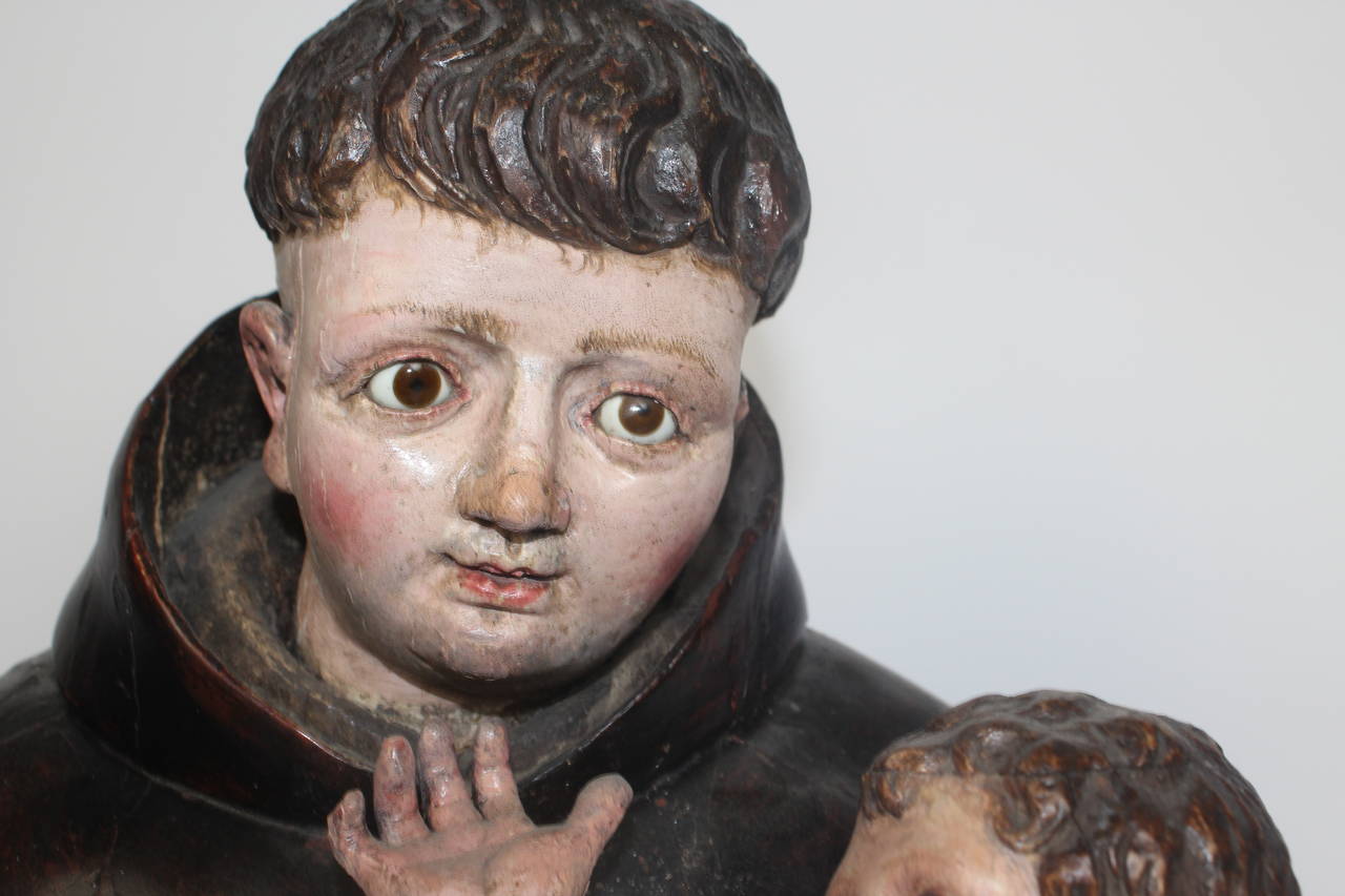 Intagliato Scultura di San Francesco Saverio del XIX secolo, SJ in vendita