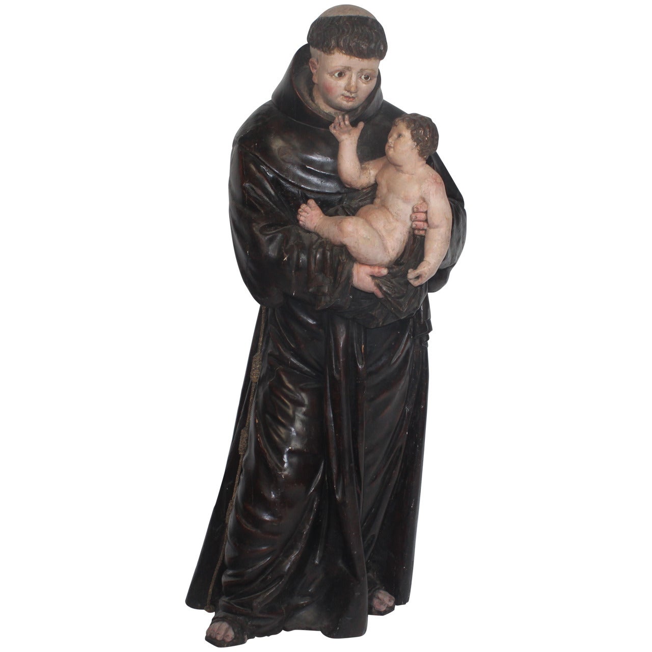 19th Century St Francis Xavier Sculpture, SJ For Sale