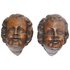 19th Century Cherub Carvings