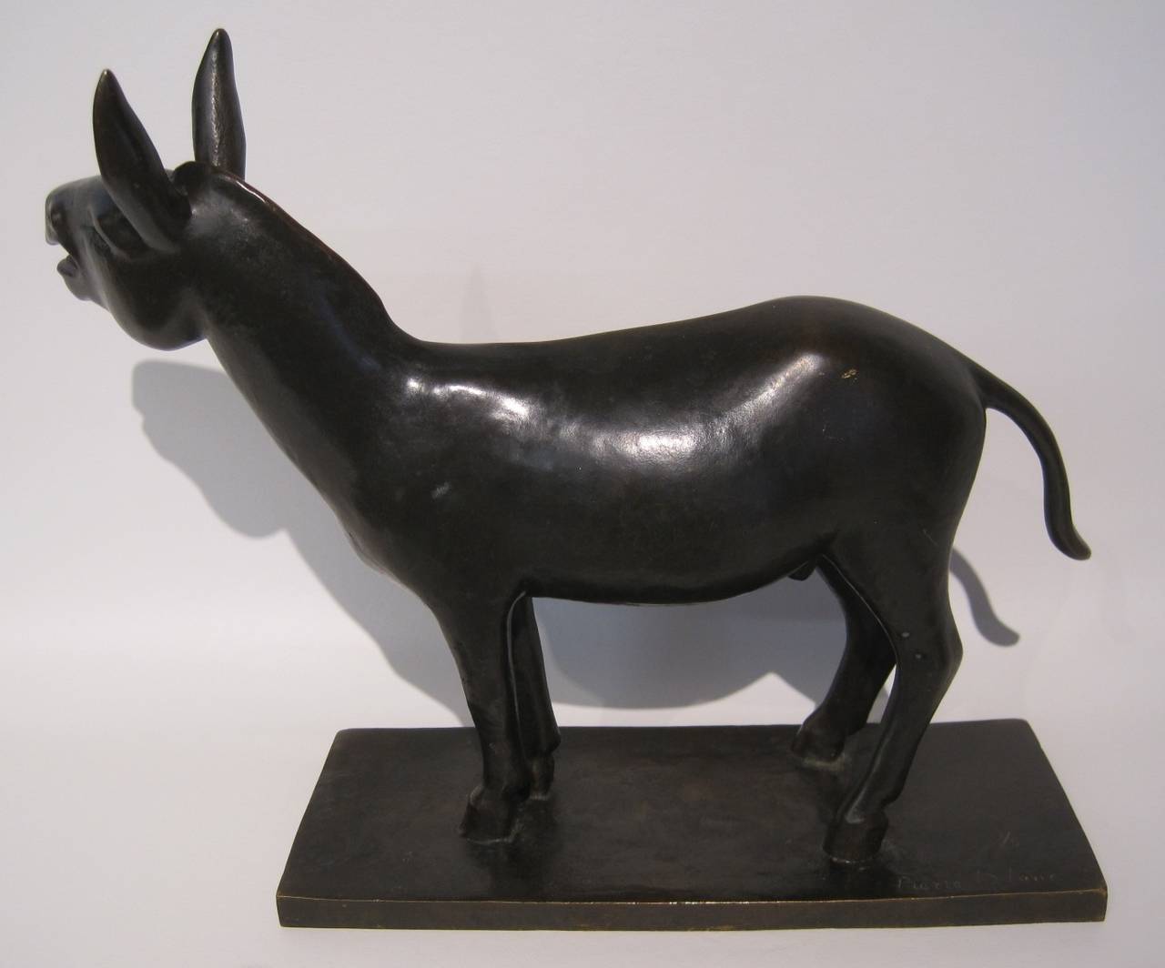 Pierre Blanc Sculpture, Bronze Mule at 1stdibs