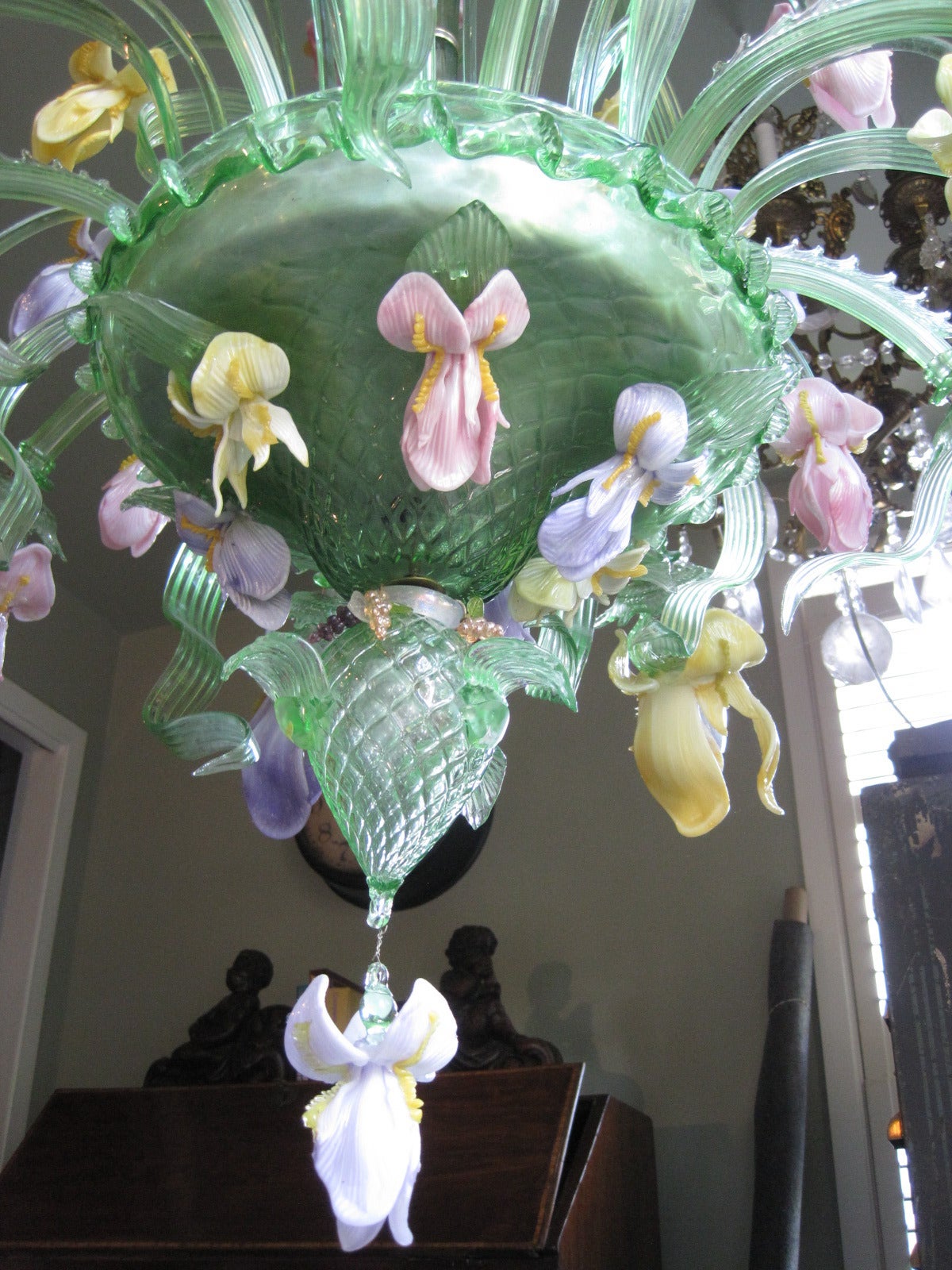 Venetian Murano Glass Chandelier For Sale 3
