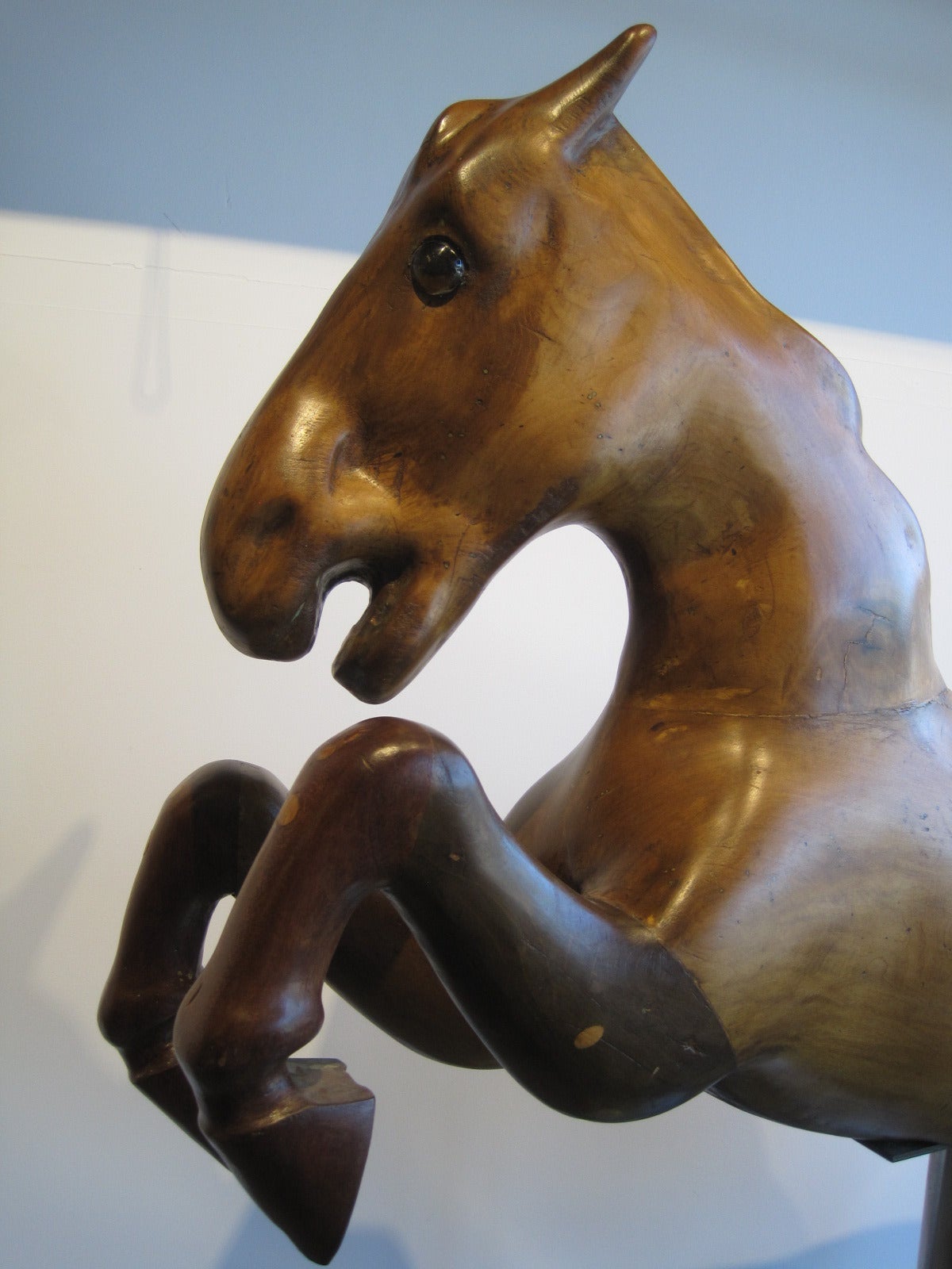 20th Century  Carousel Horse, Hand-Carved Wood Circa 1900 American