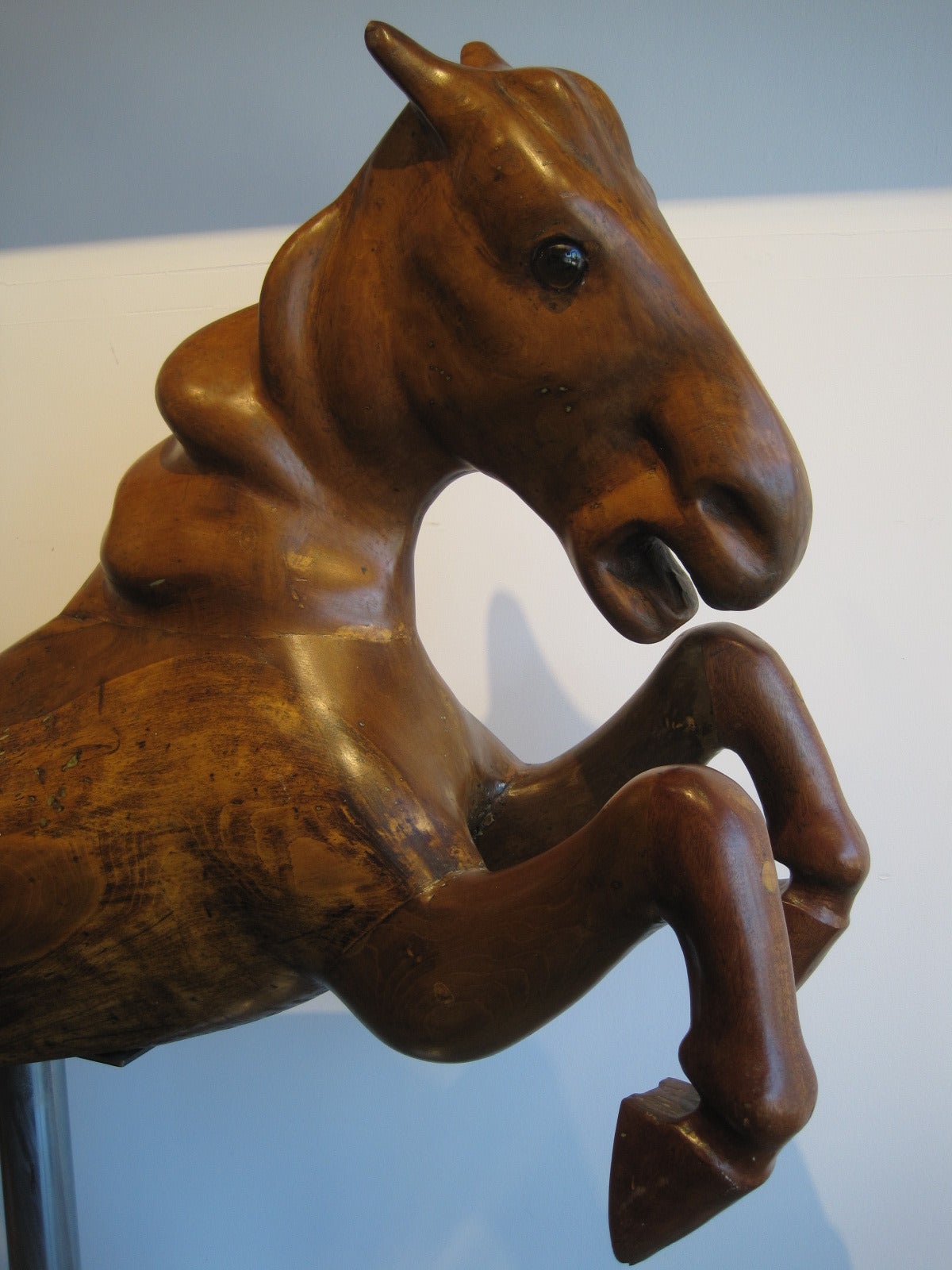  Carousel Horse, Hand-Carved Wood Circa 1900 American In Good Condition In Hamilton, Ontario