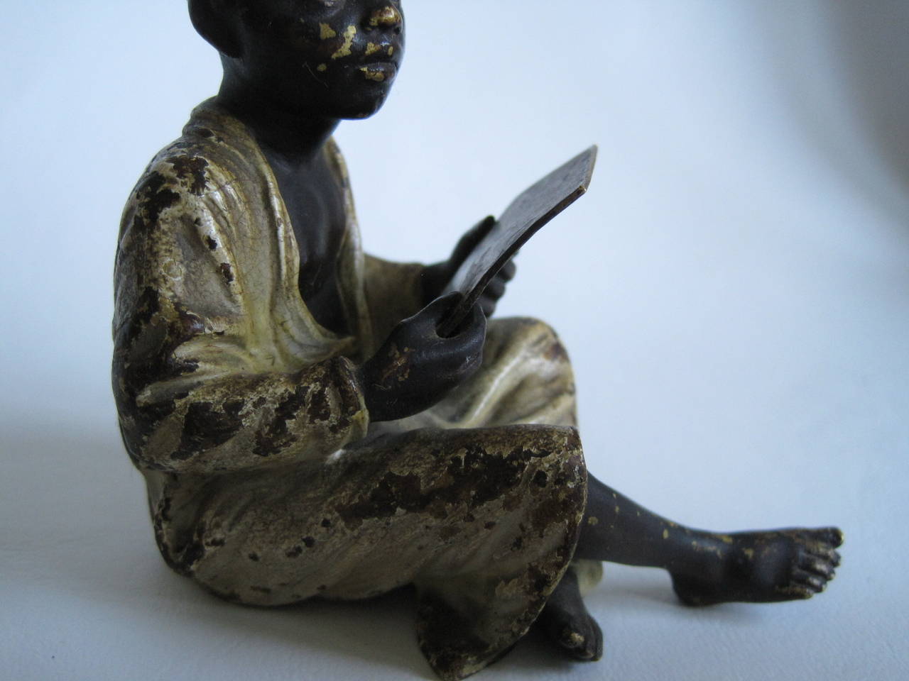 Franz Xaver Bergman Bronze-Skulptur eines arabischen Jungen im Zustand „Relativ gut“ in Hamilton, Ontario