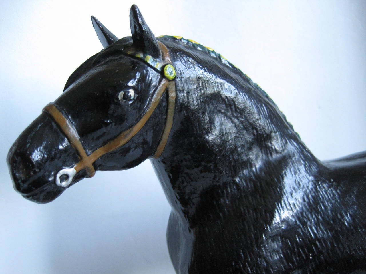 Signed cast Iron horse sculpture by Ross Butller for Dawes Black Horse Ale.

Free shipping within the United States and Canada.

As visual merchandising evolved, more and more companies began providing material to promote their products. Dawes