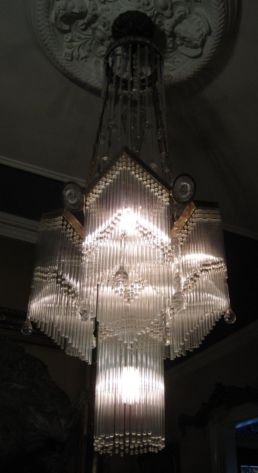 Crystal Art Deco Chandelier