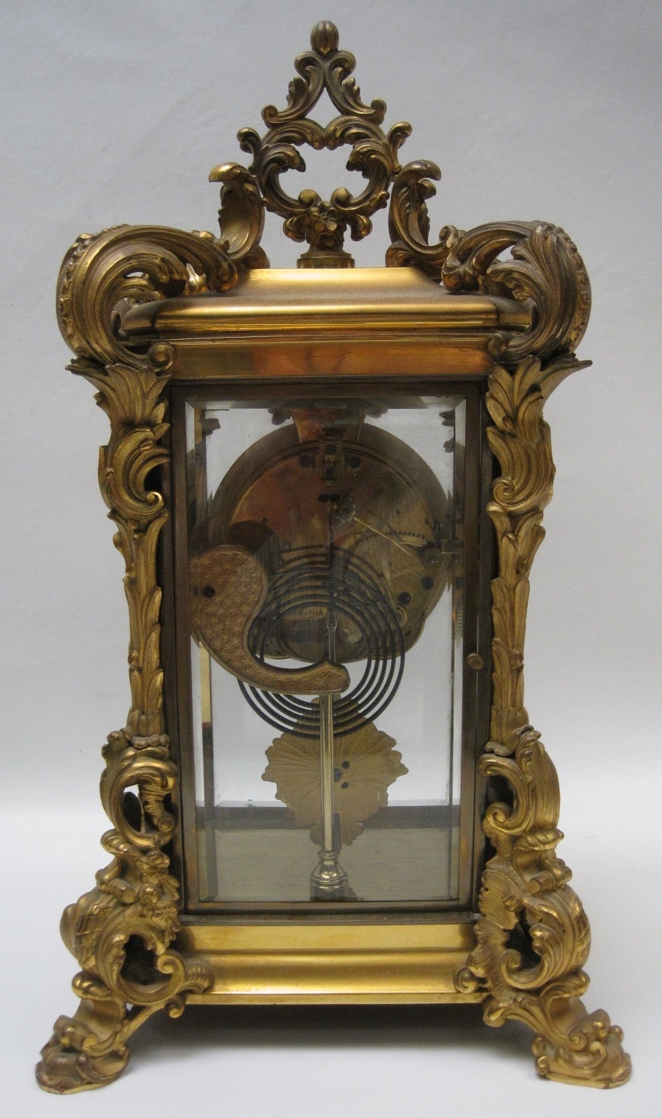 American Ansonia Shelf Clock in Ornate French Style Case 1